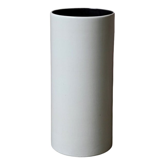 Roll-Top Vase in Glazed Ceramic, West Germany, 1970s For Sale