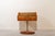 Set of Italian bedside tables from the 1950s in walnut and glass. They consist of a rectangular body supported by a...