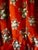 Rustic European French 1970 Pair of Floral Rust Linen Curtains For Sale - Image 3 of 13