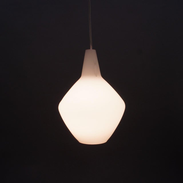 1960s Onion Ceiling Lamp in Frosted Glass by Lisa Johansson-Pape for Asea, Sweden, 1950s For Sale - Image 5 of 5