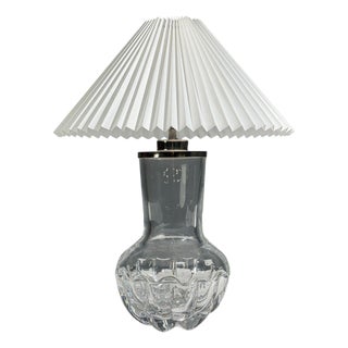 Olle Alberius, Table Lamp, Blown Glass, Chromed Metal, Sweden, 1970s For Sale