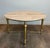 1970s Brass coffee table with travertine top in the style of Maison Ramsay For Sale - Image 6 of 12