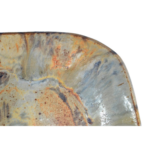 Mid 20th Century Grès Porcelain Stoneware Plate For Sale - Image 5 of 7