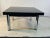 Modern Polished Black Granite Square Top Table On Chrome Square Tubular Legs Designed By Knoll International In The...