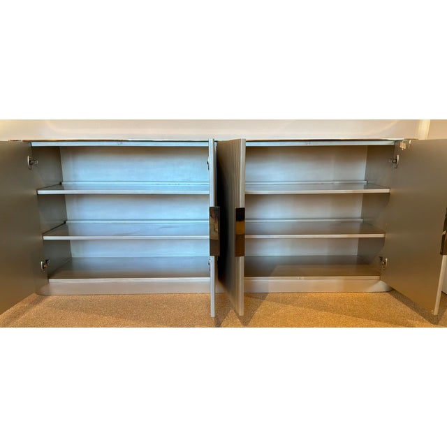 Caracole Caracole Modern Oracle Finish Fluted Love Sideboard For Sale - Image 4 of 9