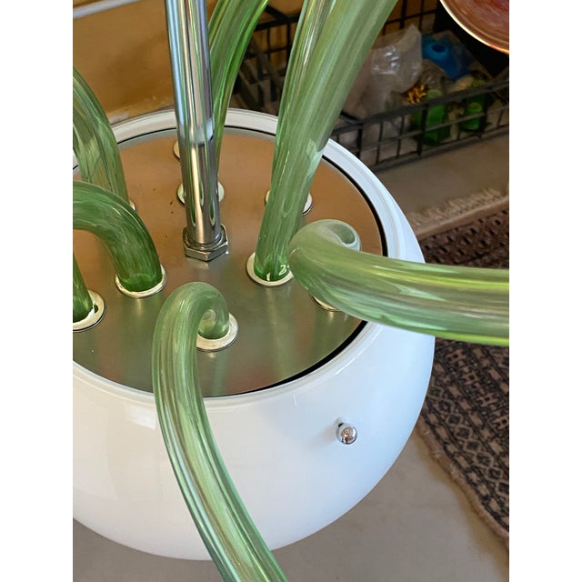 Contemporary Contemporary Flowers Murano Glass Cascade Chandelier For Sale - Image 3 of 13
