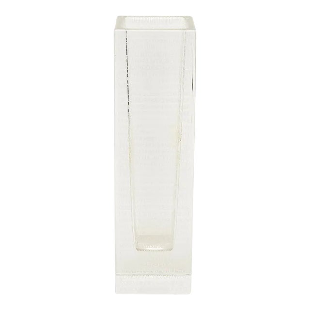 Wedgwood Modern Glass Spiritual Cascading Words Vase For Sale