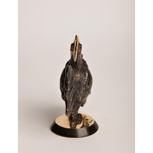 Art Deco Rooster Art Deco Bronze Sculpture For Sale - Image 3 of 4