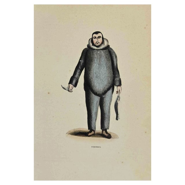 Auguste Wahlen, Esquimaux, Lithograph, 1844 For Sale