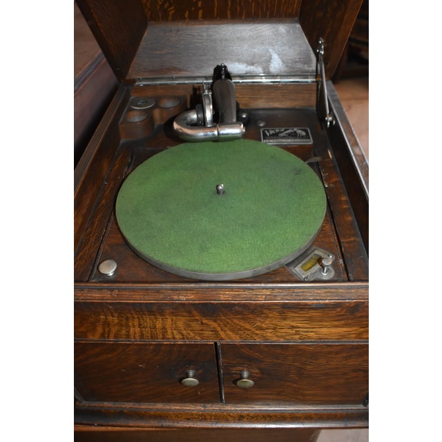 1910s 1915 Antique Victorian Table Top Rca Victor Victrola 100665 Vv