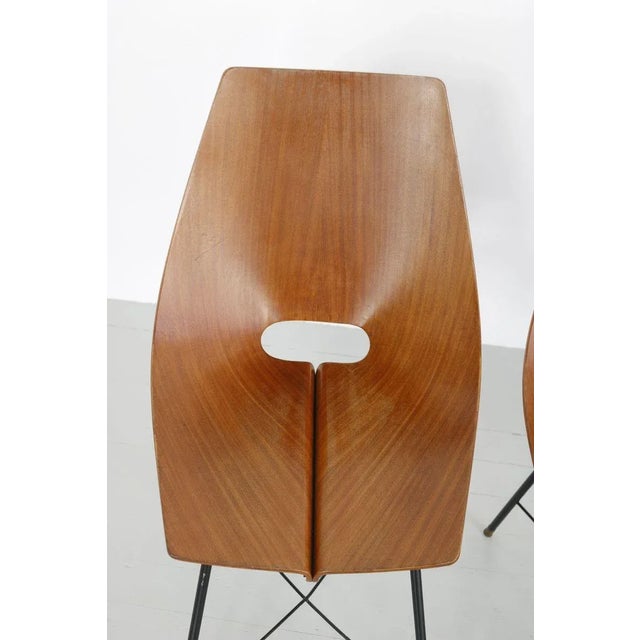Vintage Bentwood Dining Chairs from Societa Compensato Curvato, 1960s, Set of 6 For Sale - Image 17 of 18