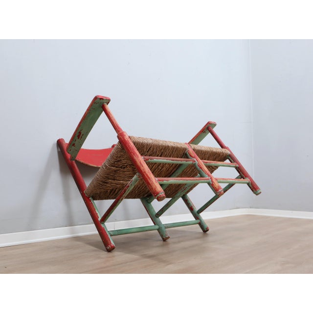 Italian Rustic Country Chic Wooden Bench, 1930s For Sale - Image 9 of 13