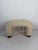 Ivory Vintage Scandinavian Bouclé Ottoman, 1980s For Sale - Image 8 of 9