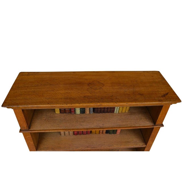 Victorian Oak Open Bookcase, 1870s For Sale - Image 4 of 13