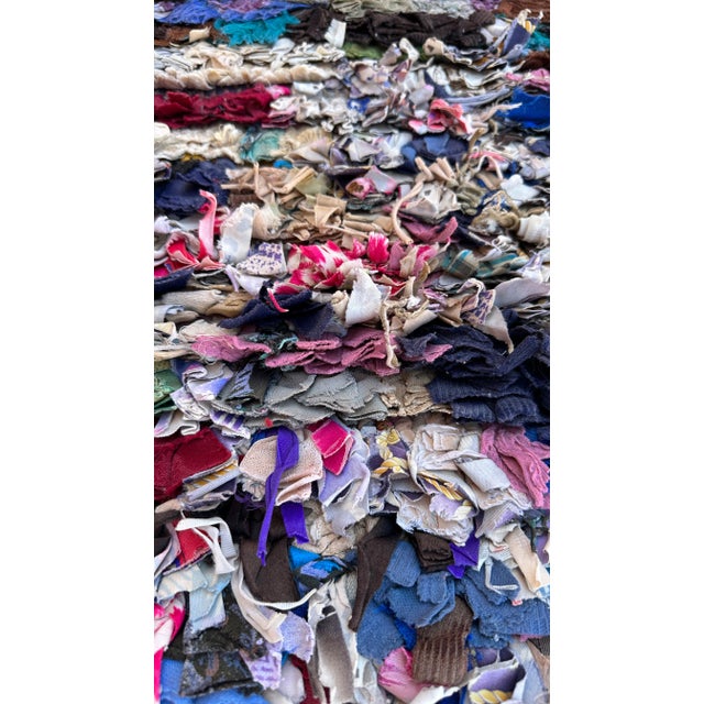 Abstract 1980s Morocco Colorful Vintage Rug - 2'11" X 5'4" Ft For Sale - Image 3 of 8