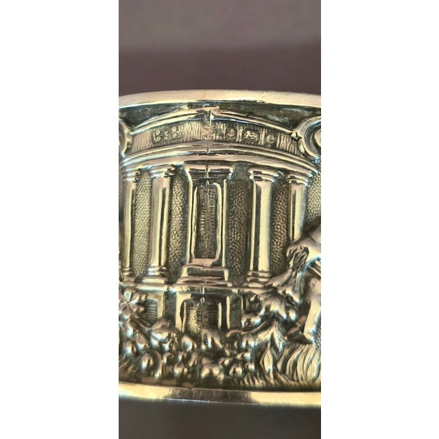 Metal Late 19th Century Sterling Silver Napkin Ring With Cherubs For Sale - Image 7 of 8