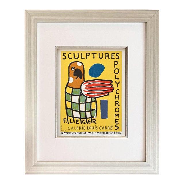 Leger Lithograph 33 Sculptures Polychromes 1959 Framed For Sale