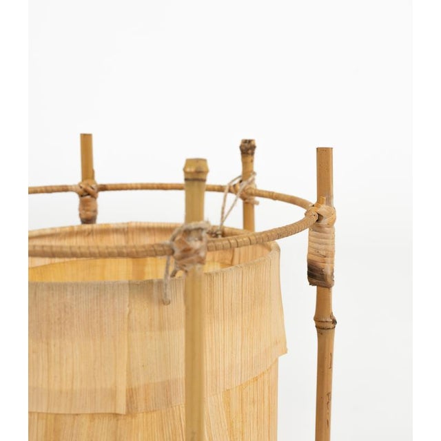 Mid-Century Modern Bamboo and Rattan Table Lamps, 1970s, Set of 2 For Sale - Image 13 of 17