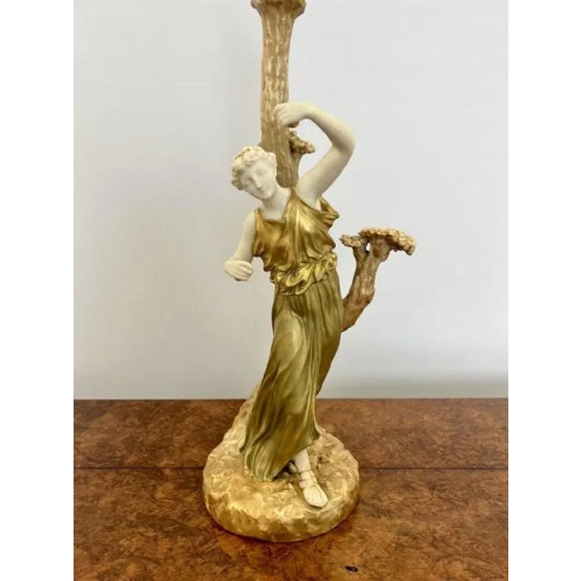 Table Lamp from Royal Worcester, 1920s For Sale - Image 3 of 12