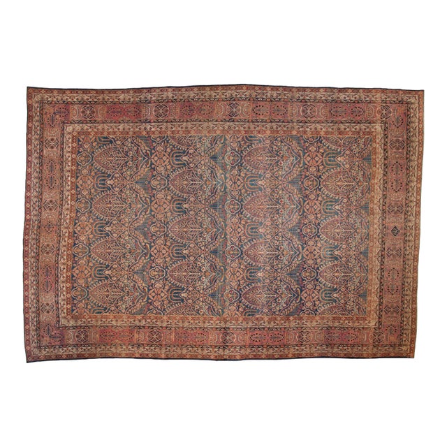 Antique Fine Kerman Carpet - 9'6" x 13'8" For Sale