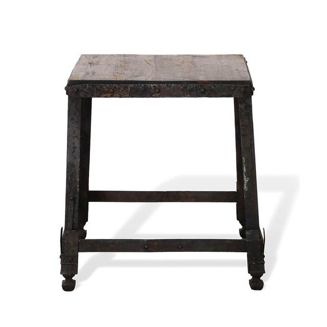 1920s Vintage Iron Coffee Table, 1920s For Sale - Image 5 of 5