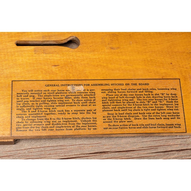Wood Antique Salesman Sample Horse Hitch by Milwaukee Saddlery For Sale - Image 7 of 18