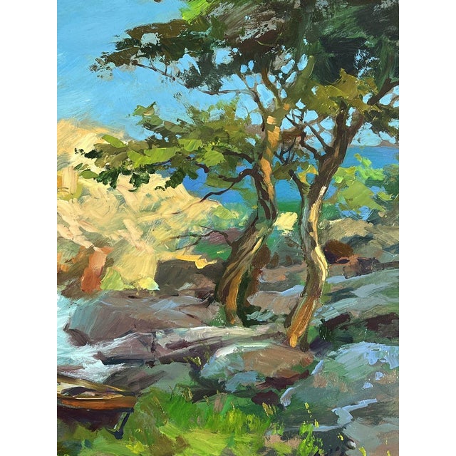 Oil Painting Beautiful Sea With Ships Yuriy Suprunchuk For Sale - Image 10 of 11