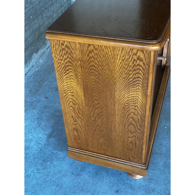 Mid-Century Oak Chest of 4 Drawers, 1950s For Sale - Image 15 of 18