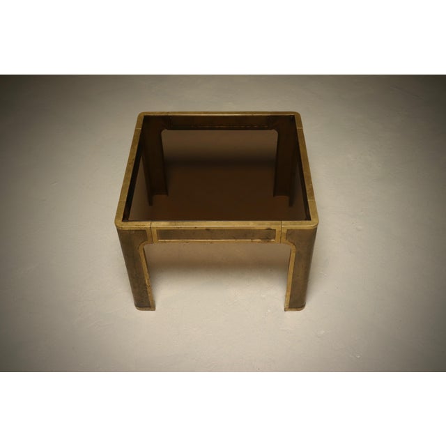 1970s Brutalist Cast Bronze Side Table by Peter Van Heeck, 1970s For Sale - Image 5 of 9