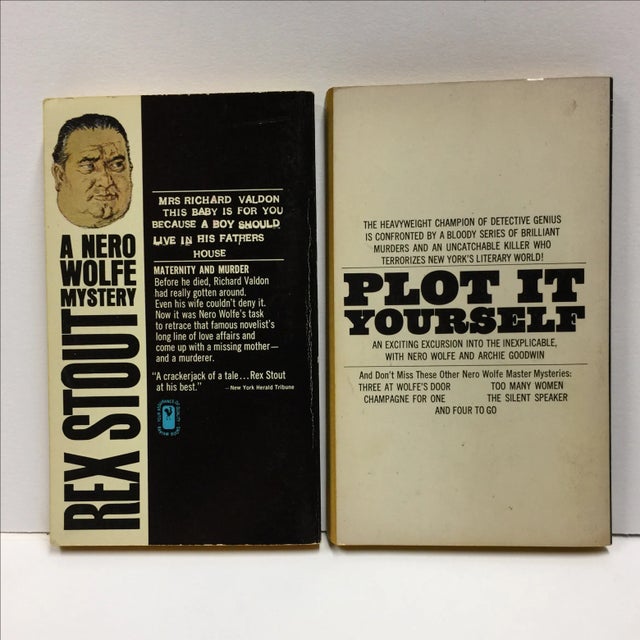 Contemporary Nero Wolfe Bantam Mysteries Books - Pair For Sale - Image 3 of 7