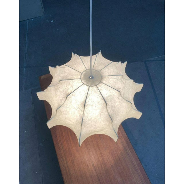 Mid-Century Modern German Cocoon Pendant Lamp by Friedel Wauer for Goldkant Leuchten, 1960s For Sale - Image 4 of 18