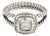 David Yurman Albion Prasiolite Diamond 925 Silver Cable Ring For Sale