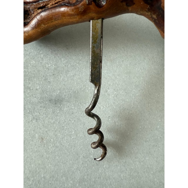 Brown Vintage French Grapevine Corkscrew For Sale - Image 8 of 8