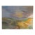 1980s Original Landscape Painting in Pastel Tones, Signed and Dated For Sale