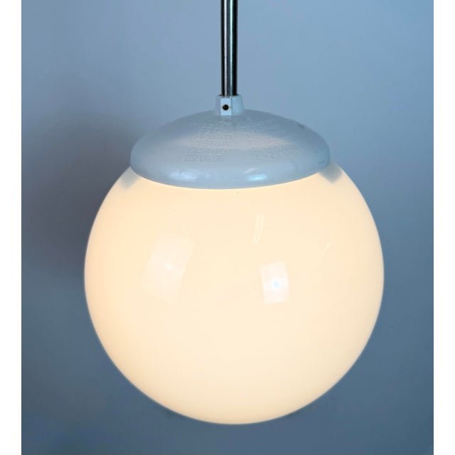 Vintage Chandelier with Milk Glass from Elektrosvit, 1960s For Sale - Image 10 of 12