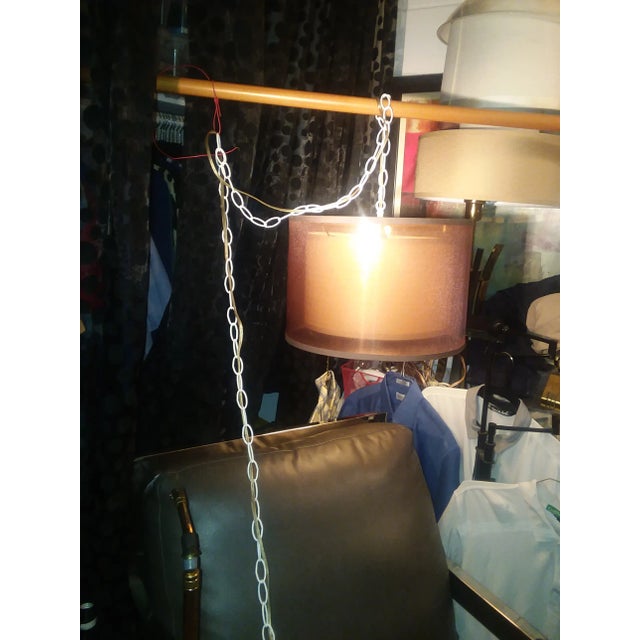 New Years Special Mid-Century Modern Drum Pendant Lamp For Sale In San Diego - Image 6 of 11