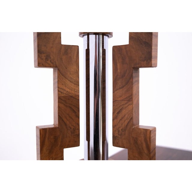 1950s Mid-Century Art Deco Table Lamp, Poland, 1950s For Sale - Image 5 of 9