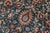 Art Nouveau 1990's Floral Pak-Persian Blue/Blue Wool Rug - 9'11'' X 14'6'' For Sale - Image 4 of 9
