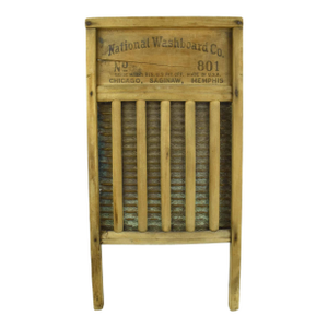 Early 20th Century National Washboard the Brass King 801 Made in Usa