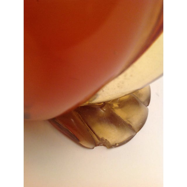 1950s Tall Sommerso Glass Caramel to Clear Penguin For Sale - Image 12 of 13
