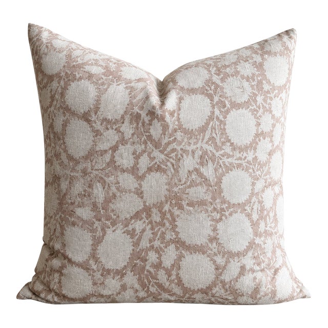 Bellows Floral Linen Pillow For Sale