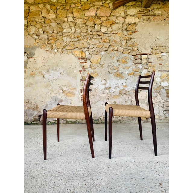 Rosewood First Edition Model 78 Dining Chairs from Niels Møller, 1960s, Set of 6 For Sale - Image 14 of 18
