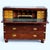 Mahogany Campaign Secretaire Chest Of Drawers. Top open and folds down to provide a writing area with drawers and pigeon...