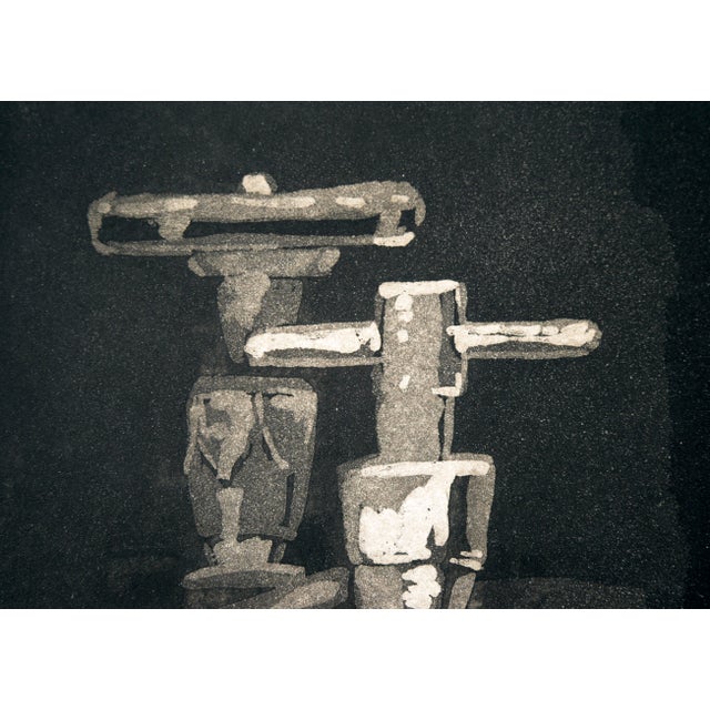 "Press" - Artist's Proof Etching in Ink on Paper by Doris Warner For Sale - Image 4 of 7