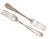 A handsome pair of Kirk Stieff Rose Pattern sterling silver luncheon forks, beautifully decorated with the celebrated...