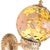 Mid-Century Morton Wall Sconce Torch Lamp With Hand-Painted Amber Glass Globe For Sale - Image 12 of 14