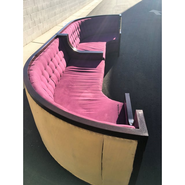 Large UShaped Purple Tufted VIP Sofa Chairish