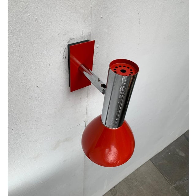 Mid-Century Modern German Space Age Wall Lamp from Hustadt Leuchten, 1960s For Sale - Image 9 of 18