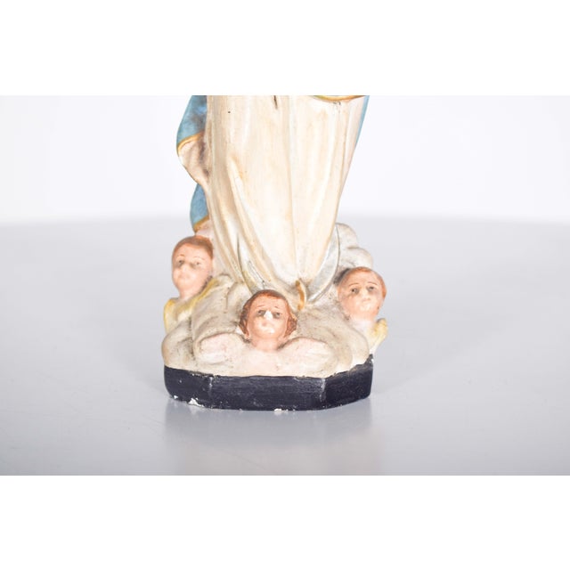Sculpture Materials Sculpture of Our Lady of the Immaculate Conception For Sale - Image 7 of 8