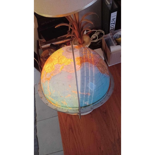 Earth Globe Lamp from Columbus Verlag Paul Oestergaard, Berlin and Stuttgart, 1972 For Sale - Image 6 of 18